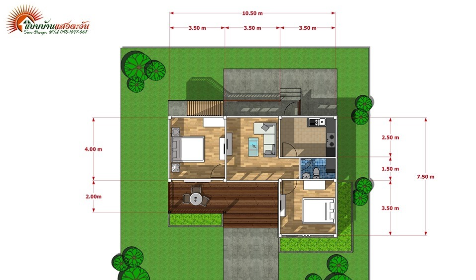 Planos De Casas De Campo Pequenas Planos de una pequeña casita de campo con mirador en el segundo nivel. - Casas Rusticas