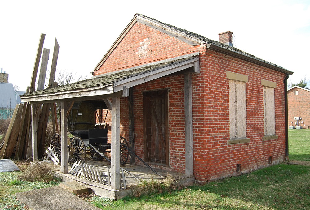 Little brick. Old small Brick House inside.