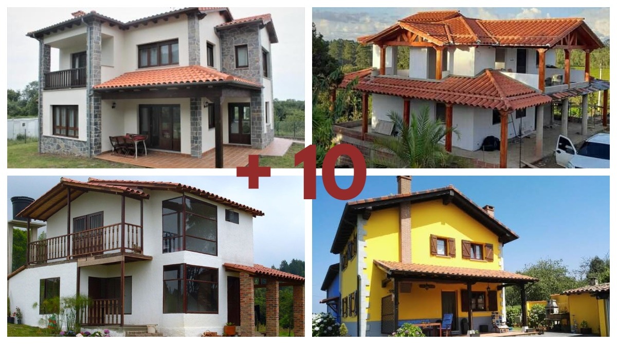 10 casas rústicas de teja de dos pisos - Casas Rusticas