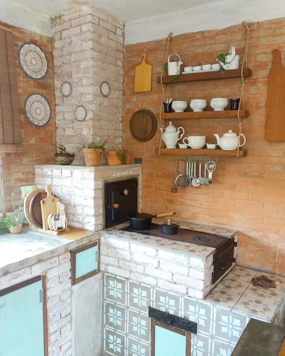 +45 ideas de cocinas con estufas de leña en casas campestres - Casas ...