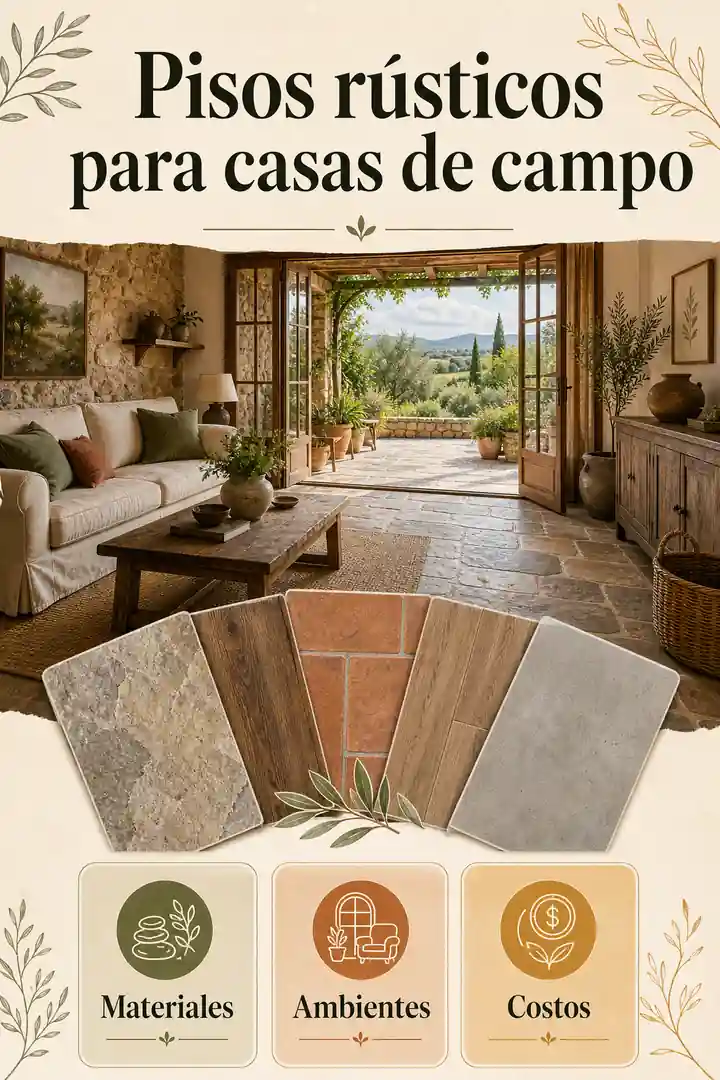 Pisos rústicos para casas de campo