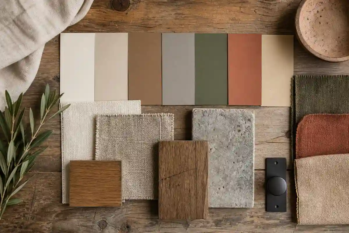 Paleta de colores y texturas para dormitorios rústicos