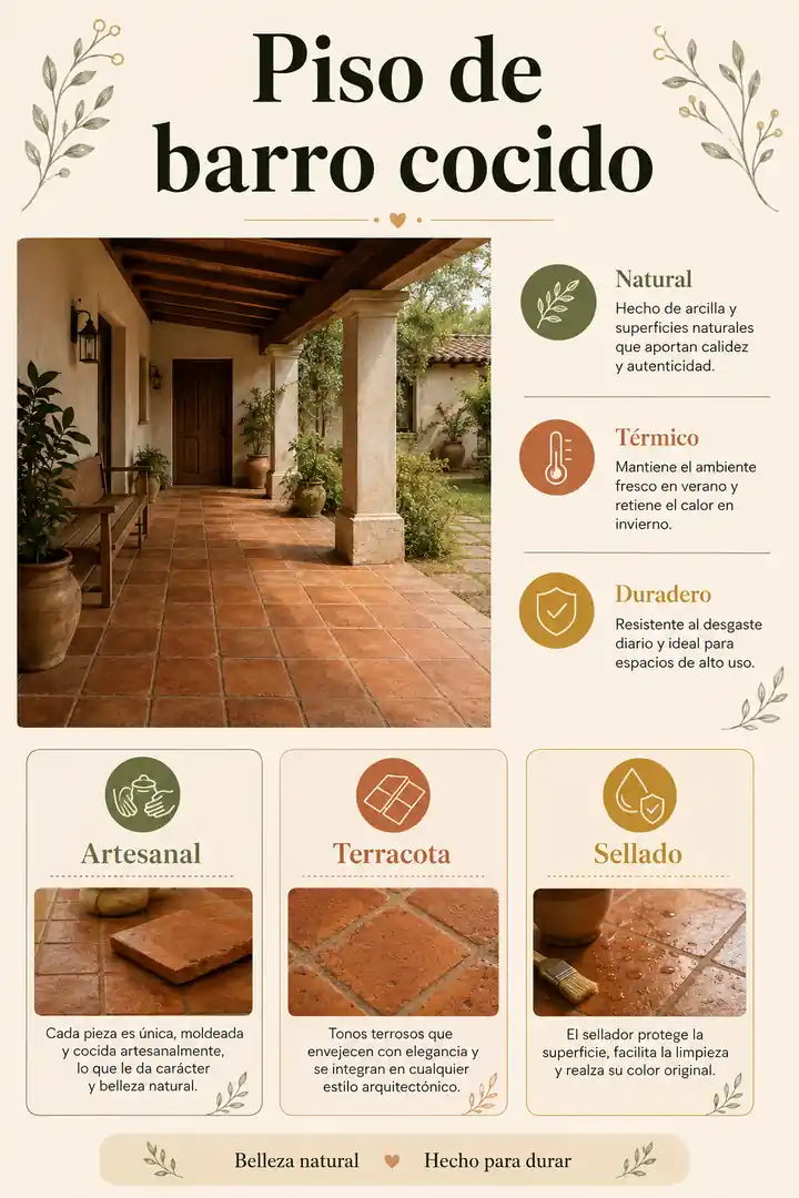 Piso de barro cocido