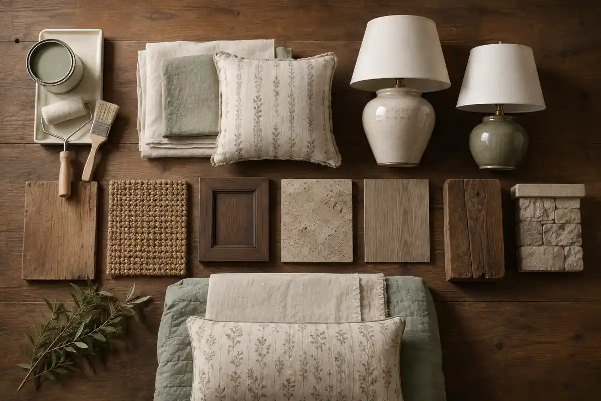 Elementos de distintos costos para decorar un dormitorio rústico