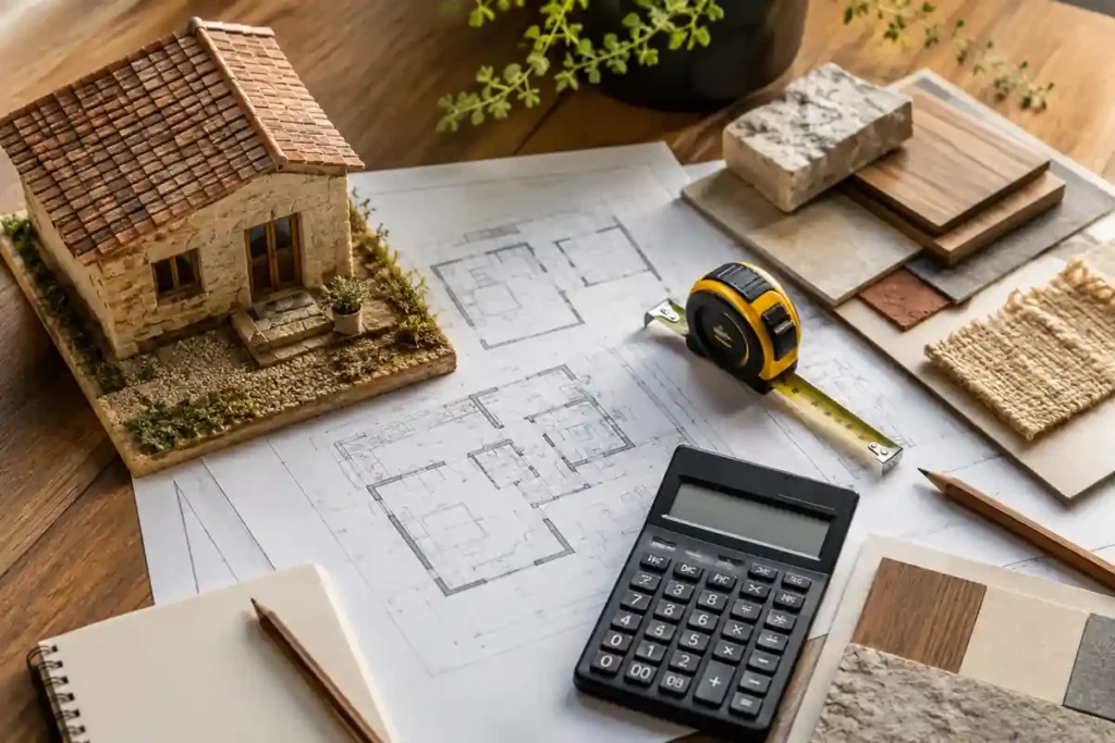 Costos y ahorro al construir una casa rústica pequeña