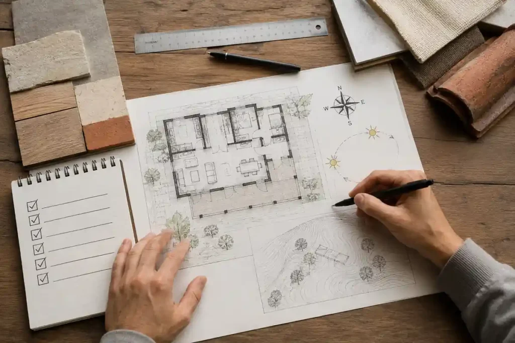 Checklist para elegir el plano de una casa rústica pequeña
