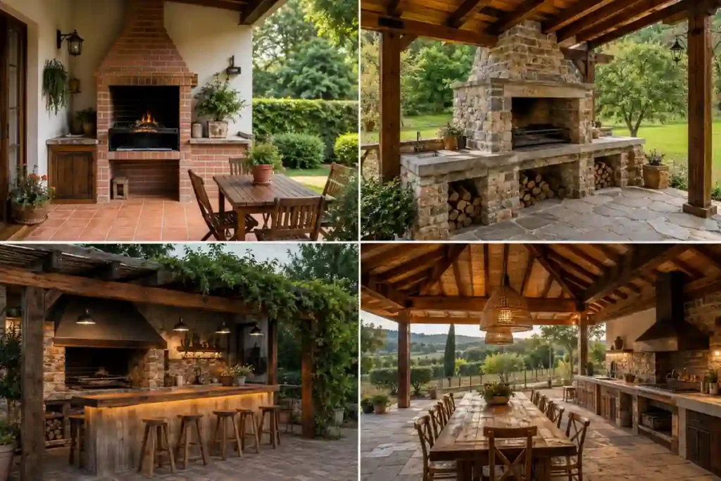 Ideas de parrillas rústicas para casas de campo